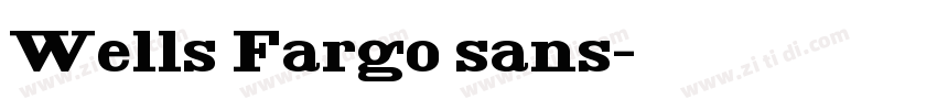 Wells Fargo sans字体转换